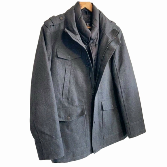 NEW *Men's Charcoal Grey “GUESS” Performance Jacket (Size XXL) - Picture 2 of 12